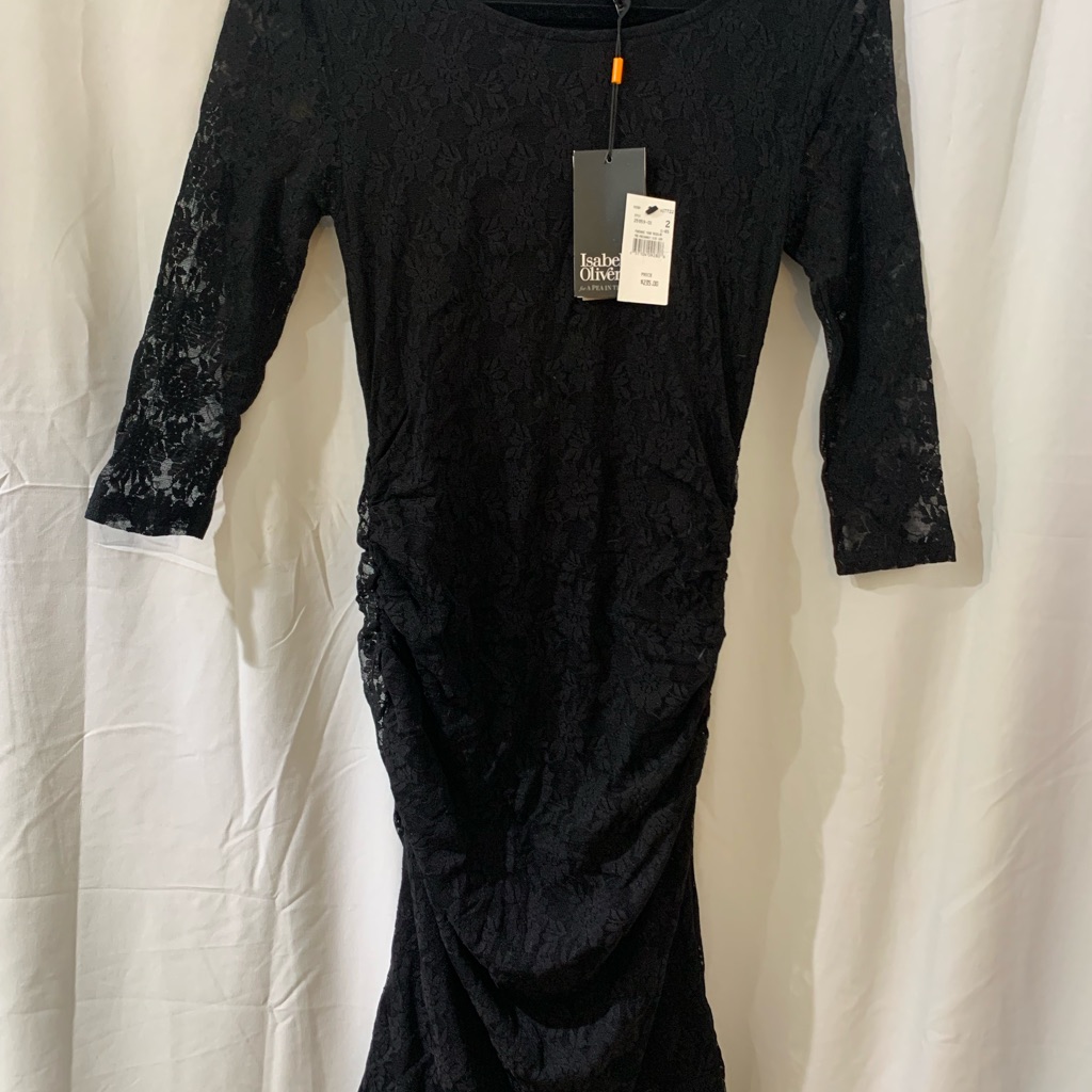 Ruched Lace Dress